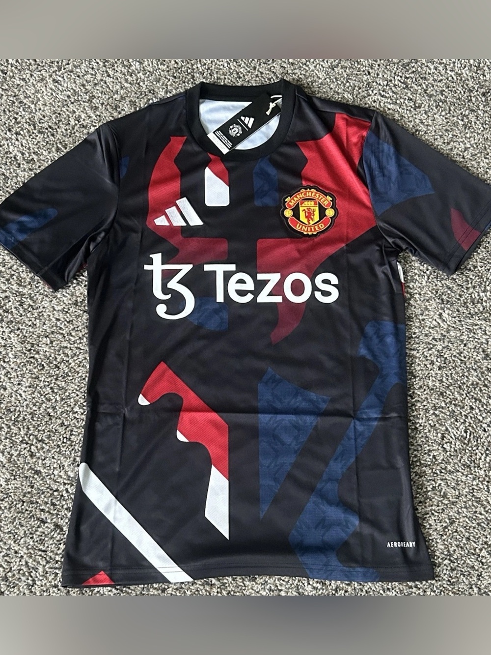 Adidas Manchester United Elite 24/25 Pre Match Soccer Jersey Small Slim JD7147